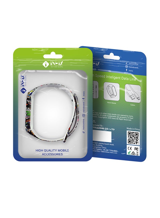 INEIX Fashion Soft Silicone Replacement Strap For Xiaomi Mi Band 5 Multicolour  - Image 3