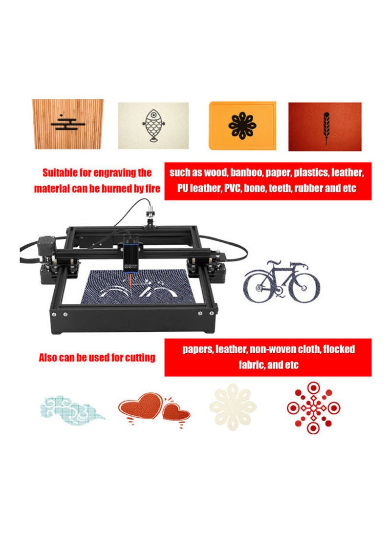 آلة نقش وحفر مكتبية محمولة بذراع واحد تناسب جميع الأجهزة، مزودة برأس نحت صغير وقطع الحفر والنحت، يمكنك تركيبها بنفسك أحمر 17.5سم - Image 3