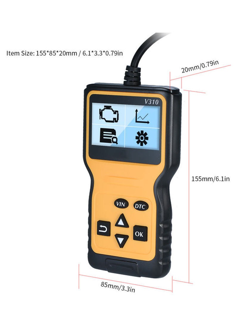 Multi-function Automotive Health Diagnostic Scanner Yellow  - Image 2