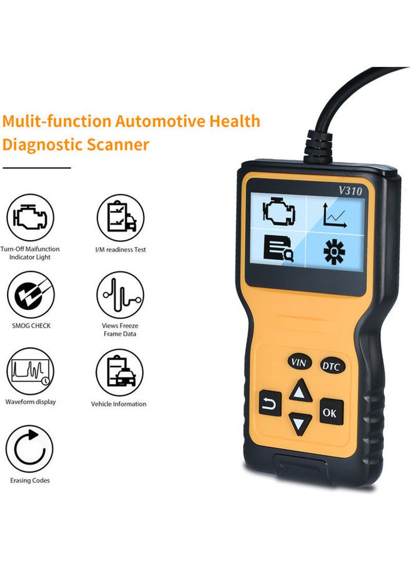 Multi-function Automotive Health Diagnostic Scanner Yellow  - Image 3