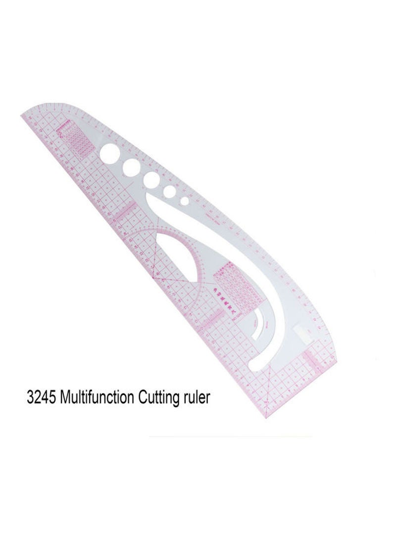 7-Piece Multi-Function Sewing Dress Ruler Set Multicolor 30cm  - Image 2
