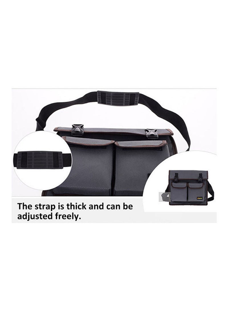 Multi-Functional Single Shoulder Repair Tool Bag Black 36cm  - Image 5