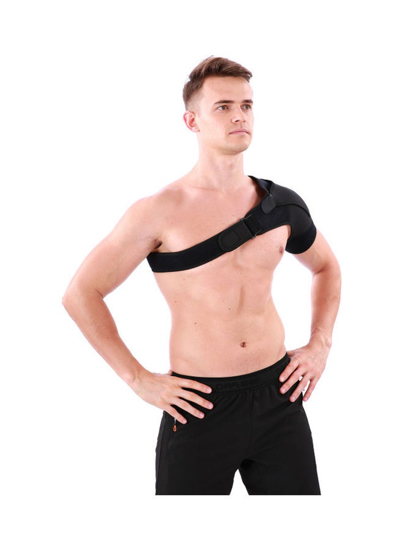 Rotator Cuff Support Brace Compression Sleeve With Pressure Pad for Left Shoulder Pain Relief Black 21cm - Image 3