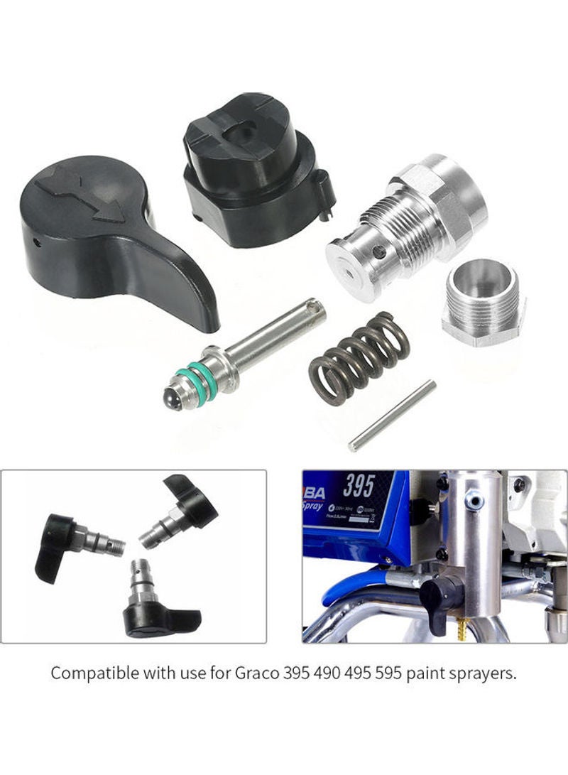 صمام بخاخ ممتاز مقاوم للتآكل أسود 7سم - Image 3