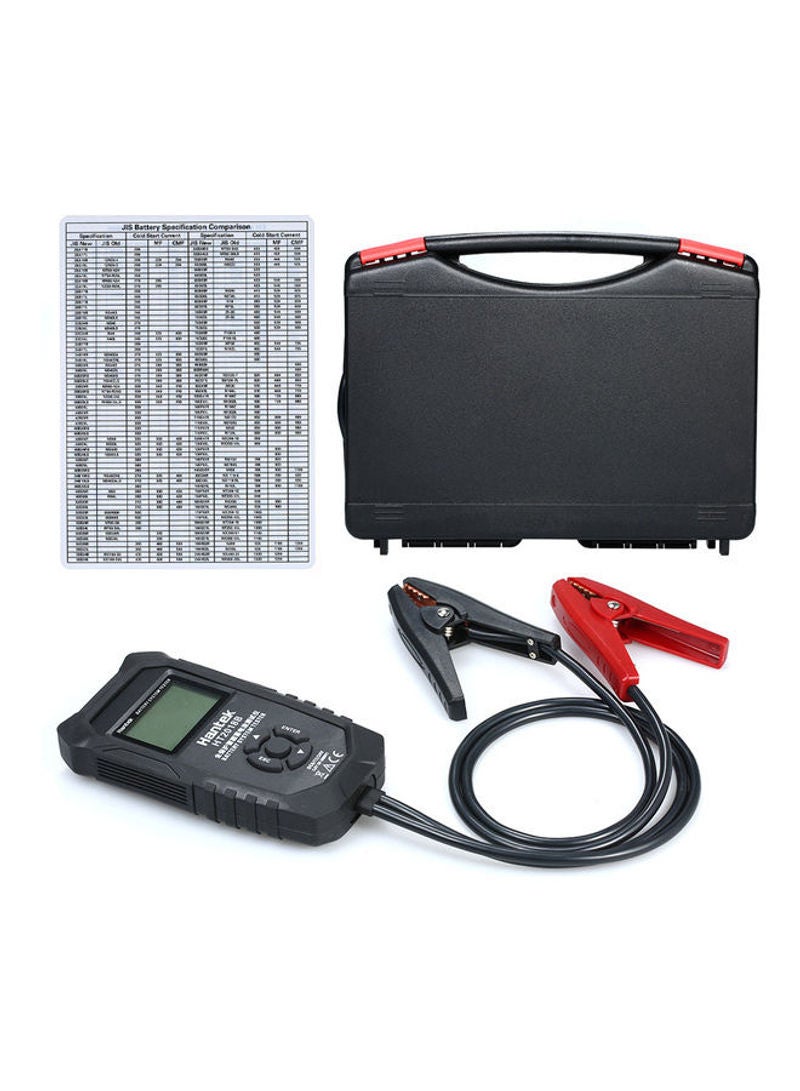 LCD Digital Vehicle Battery Diagnostic Tester Black 25cm  - Image 1