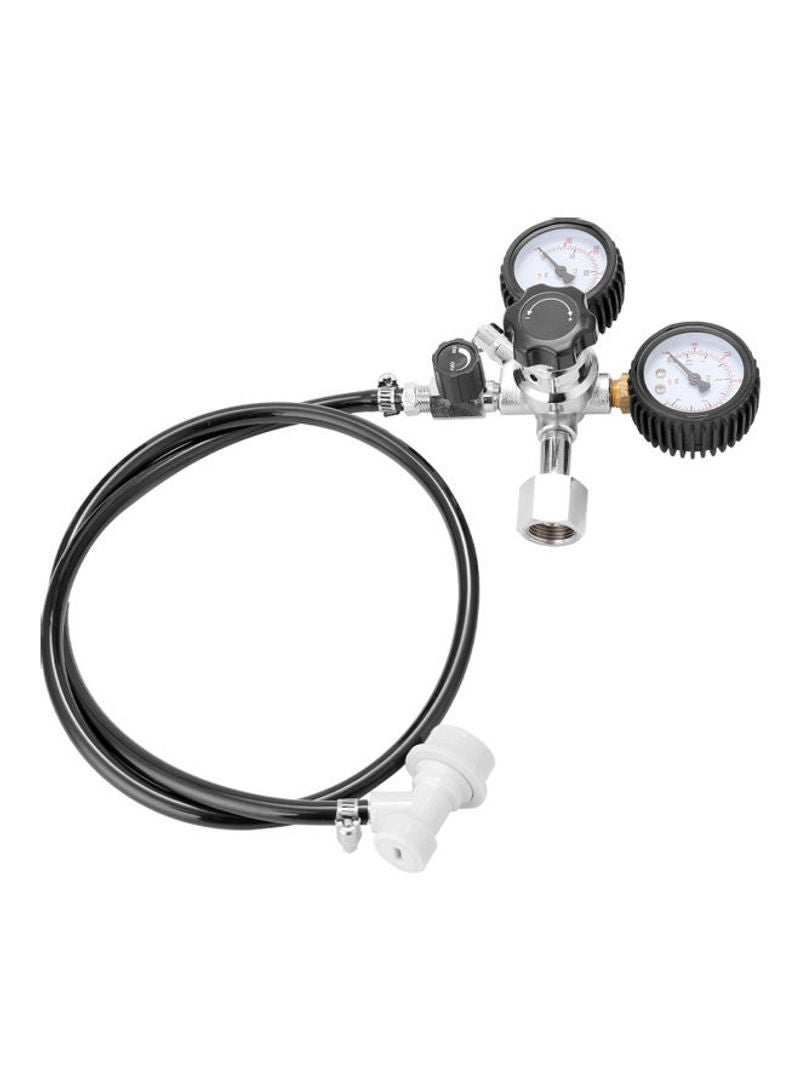 CO2 Keg Regulator Safety Pressure Gauge With Accessory Multicolor 18cm - Image 2