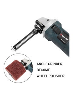 Generic Multifunctional Angle Grinder Attachment Burnishing Polishing Machine Parts Accessories Black/Silver 18cm  - Image 3