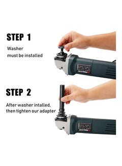 Generic Multifunctional Angle Grinder Attachment Burnishing Polishing Machine Parts Accessories Black/Silver 18cm  - Image 4