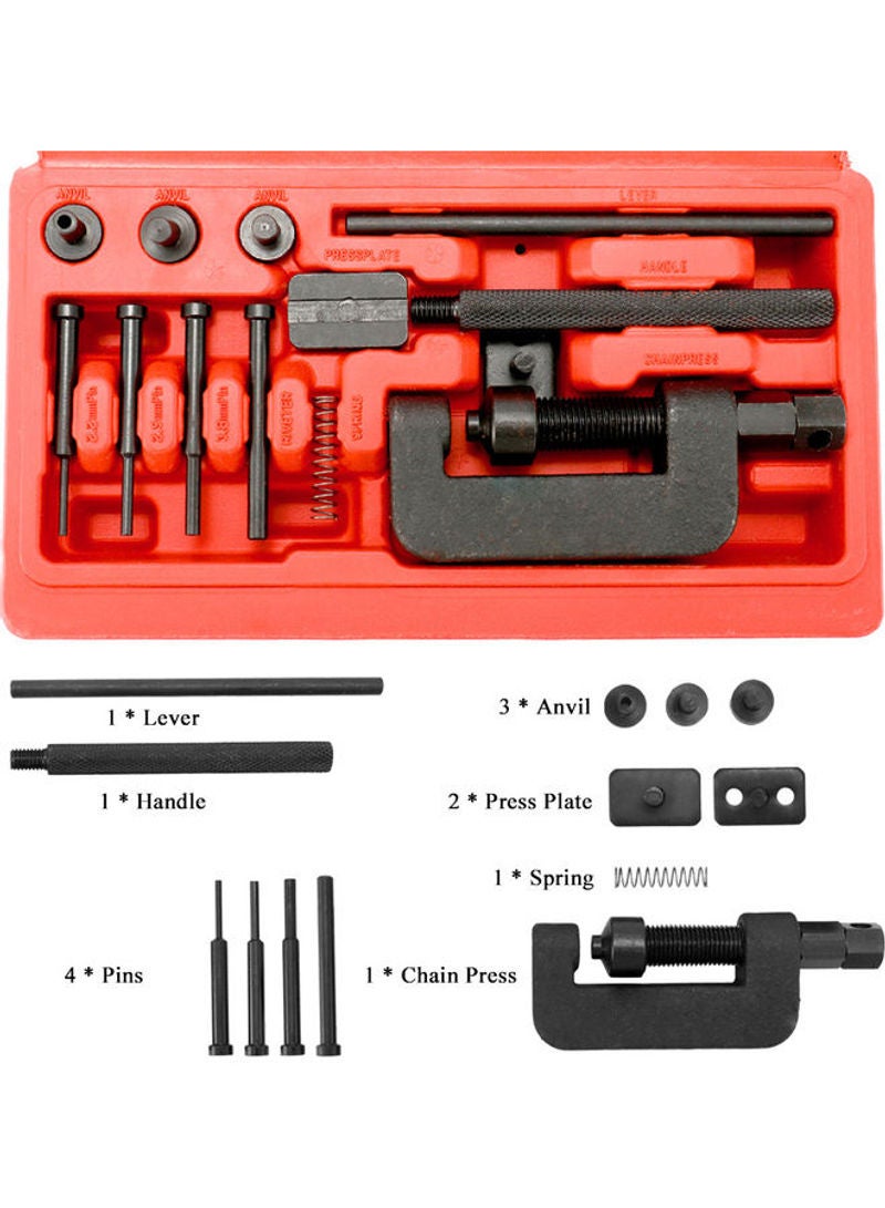 Universal Bike Riveting Tool Set With Carry Box Multicolor 22cm  - Image 4