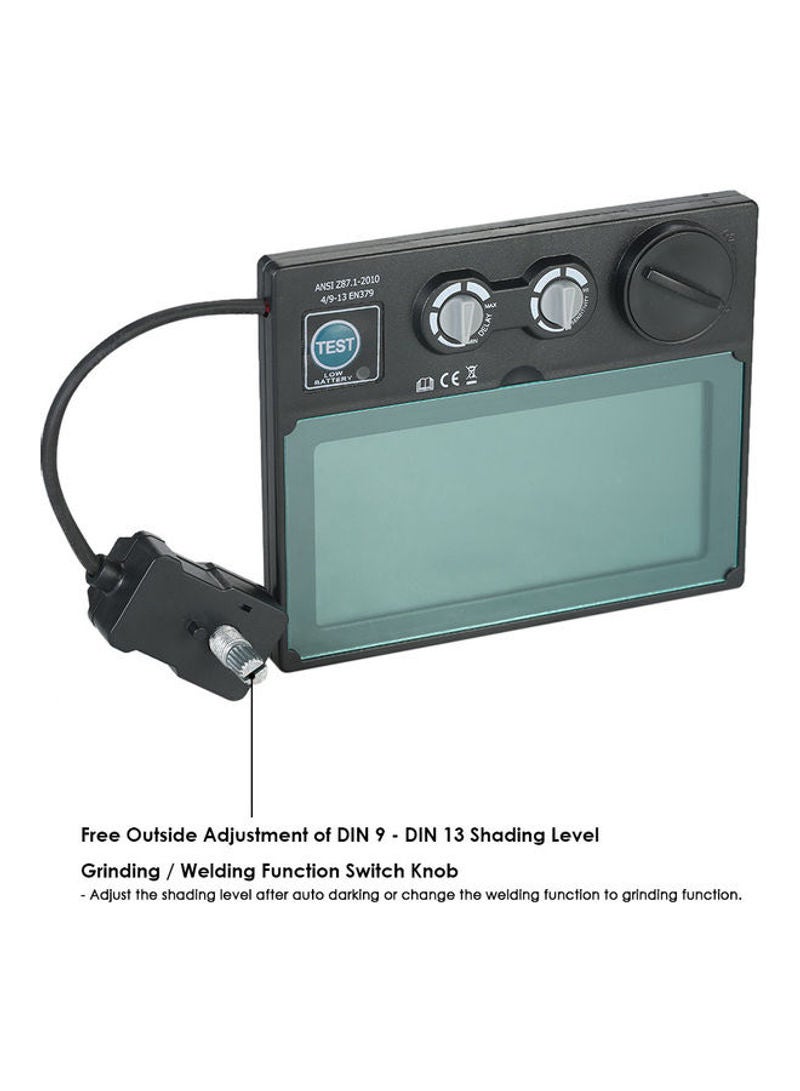 Auto Darkening Welding Helmet Lens With Adjustable Delay Time Black 11.5cm - Image 5