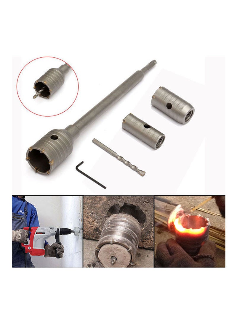 6-Piece SDS Plus Shank Wall Hole Saw Drill Bit Set Multicolor 20cm - Image 5