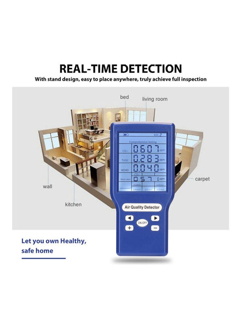 Mini Carbon Dioxide Detector Blue 14.6cm  - Image 2