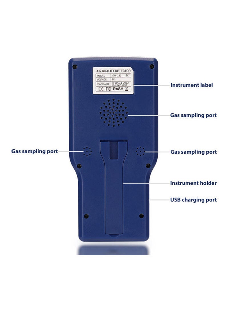 Mini Carbon Dioxide Detector Blue 14.6cm  - Image 3