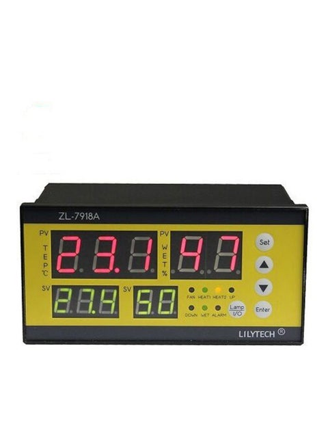 Automatic Incubator Temperature And Humidity Controller Black 17cm