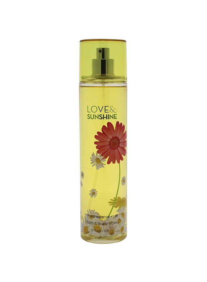 Bath & Body Works Love And Sunshine Fine Fragrance Mist 236ml - Image 1