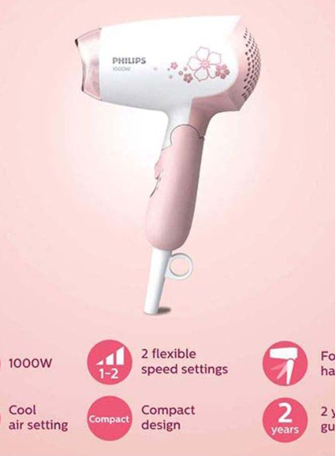 Philips - Drycare Hair Dryer White/Pink - Image 1