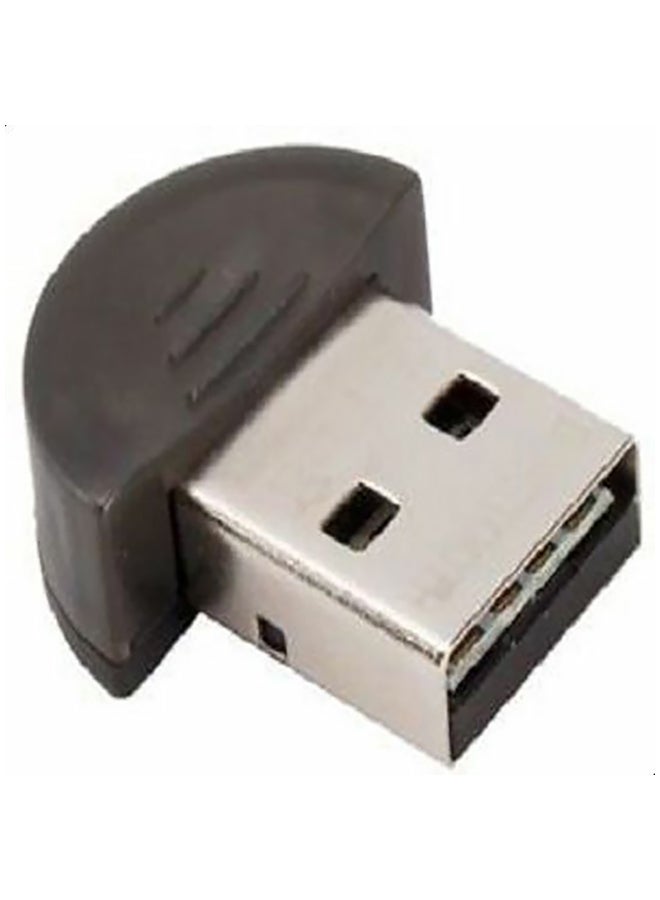 Generic - Mini USB 2.0 Wireless Bluetooth Dongle Adapter Black/Silver - Image 1