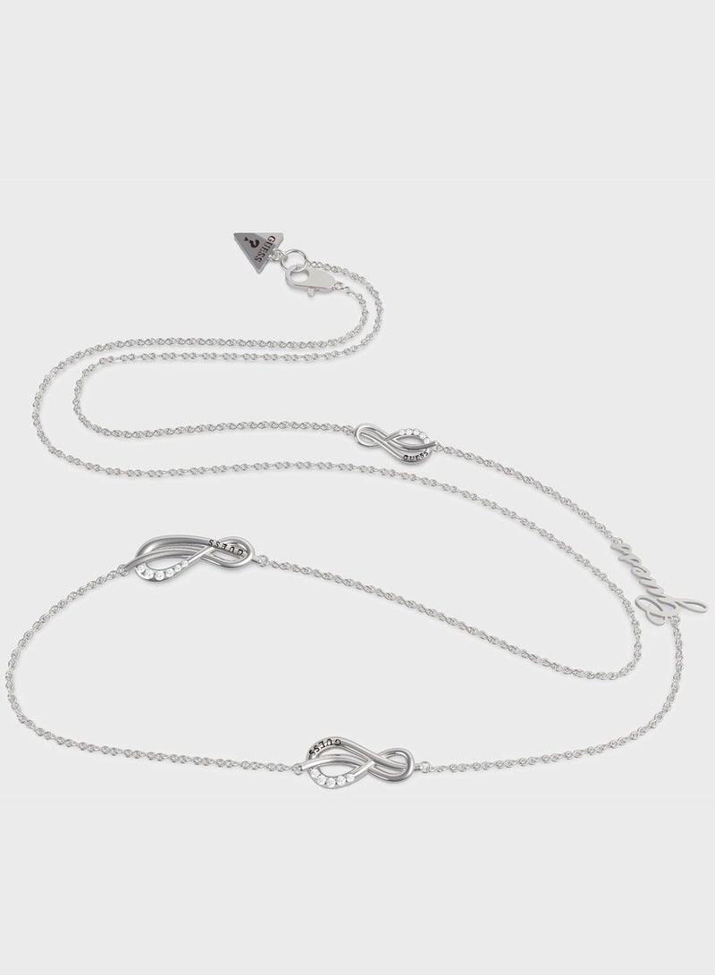 GUESS - Pave Infinity Necklace - Image 1