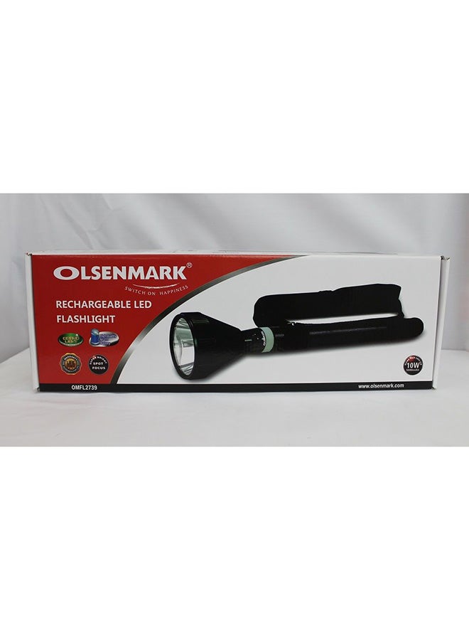 Rechargeable LED Handheld Search Light Torch Black/Blue