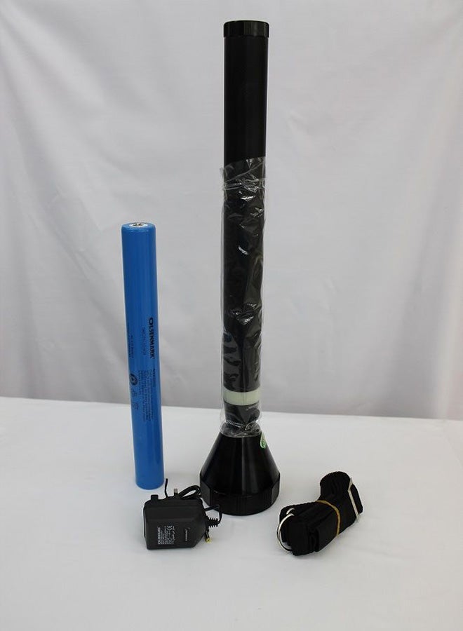 Rechargeable LED Handheld Search Light Torch Black/Blue
