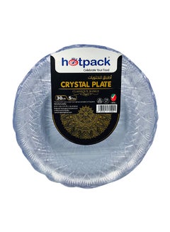 Hotpack 5-Pieces Crystal Plate Clear 30cm 