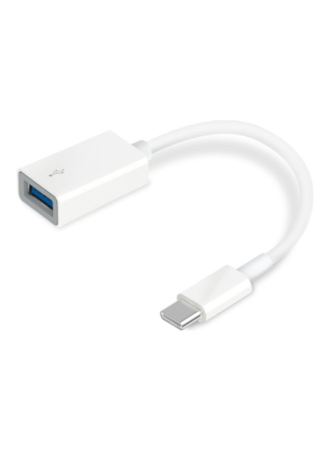 TP-LINK - SuperSpeed 3.0 USB-C To USB-A Adapter White - Image 1