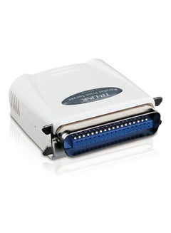 Single Parallel Port Fast Ethernet Print Server White