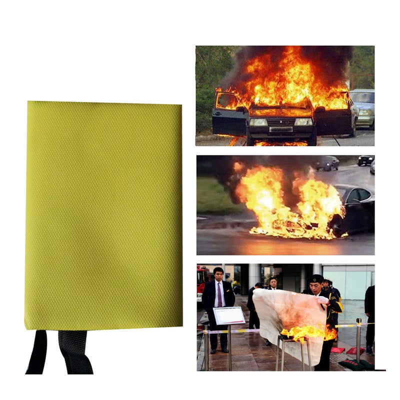 Fiberglass Fire Blanket Yellow 32 x 1.50 x 20cm - Image 3