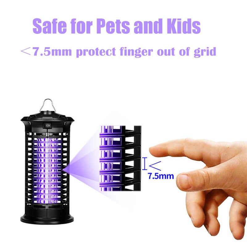 Generic Electric Bug Zapper Mosquito Killer Black 29 x 14.50 x 14.50cm  - Image 3