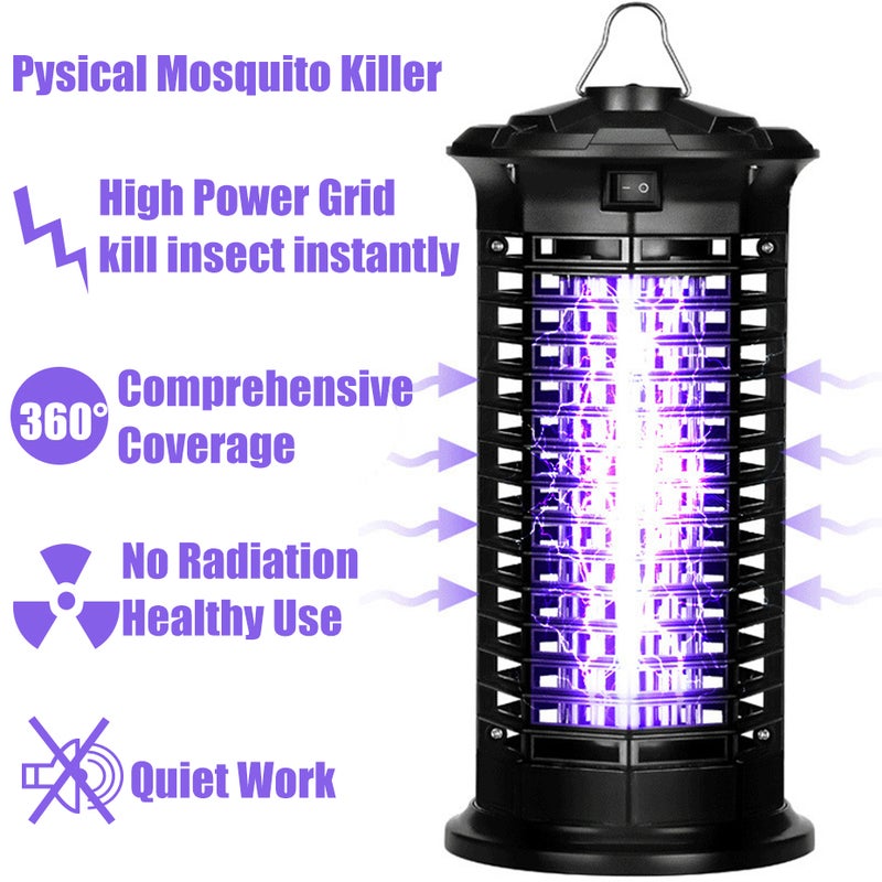 Generic Electric Bug Zapper Mosquito Killer Black 29 x 14.50 x 14.50cm  - Image 5