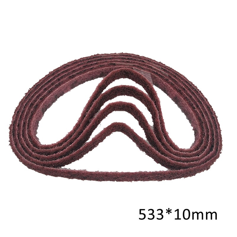 حزام تلميع وصقل من 10 قطع بني 26 x 1.50 x 1.50سم