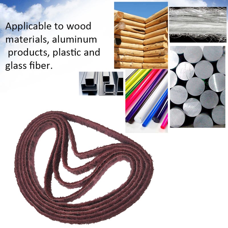 Generic - 10-Piece Polishing Sand Belt Brown 26 x 1.50 x 1.50cm - Image 1