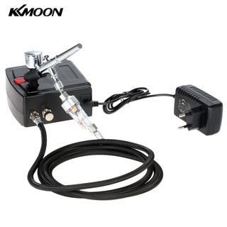 Gravity Feed Dual Action Airbrush And Compressor Kit Black 20 x 12 x 13cm - v1603883837/N41404084A_1