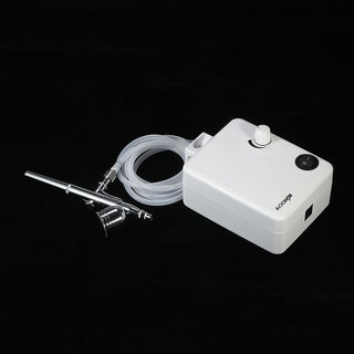 Multi-Purpose Dual Action Airbrush Mini Air Compressor Set White 23.50 x 8.20 x 17cm - v1603883840/N41404086A_2