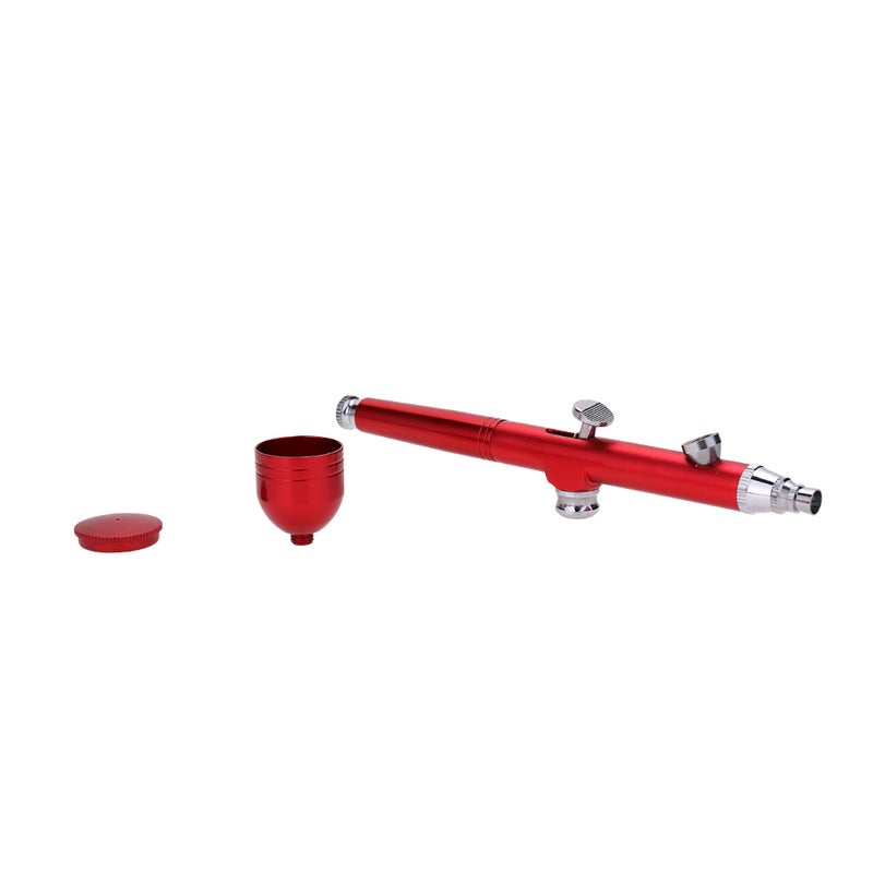 Portable Mini Size Spray Pump Pen Air Compressor Set Red 20 x 6 x 8cm - Image 2