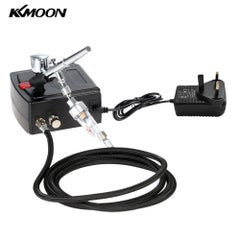 KKmoon Gravity Feed Dual Action Airbrush And Compressor Kit Black 20 x 12 x 13cm  - Image 1