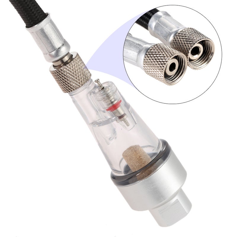 KKmoon - Gravity Feed Dual Action Airbrush And Compressor Kit Black 20 x 12 x 13cm - Image 1