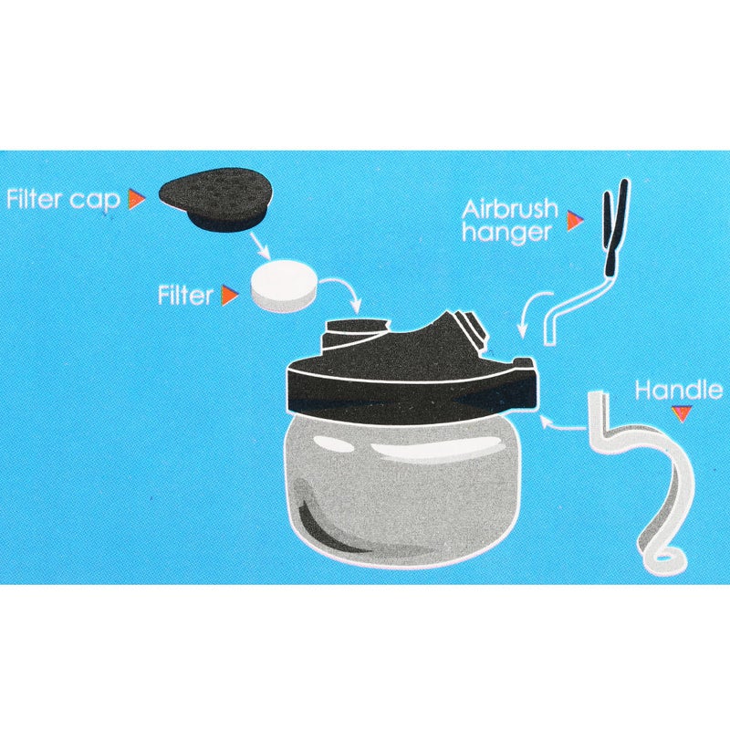 Airbrush Washing Tool Set Multicolour 11 x 11 x 11cm  - Image 5