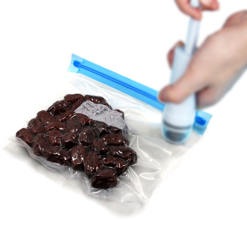 5-Piece Vacuum Storage Food Saver Seal Bag Set White 26 x 3 x 17cm - Image 4
