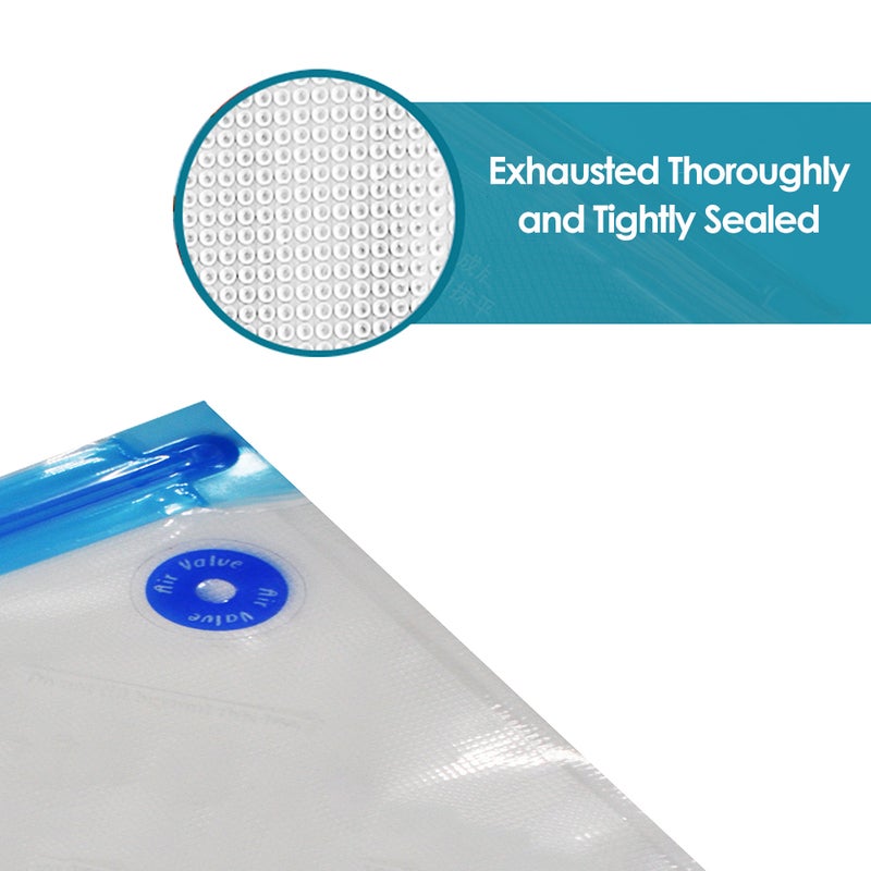 5-Piece Vacuum Storage Food Saver Seal Bag Set White 22 x 3 x 17cm - Image 4