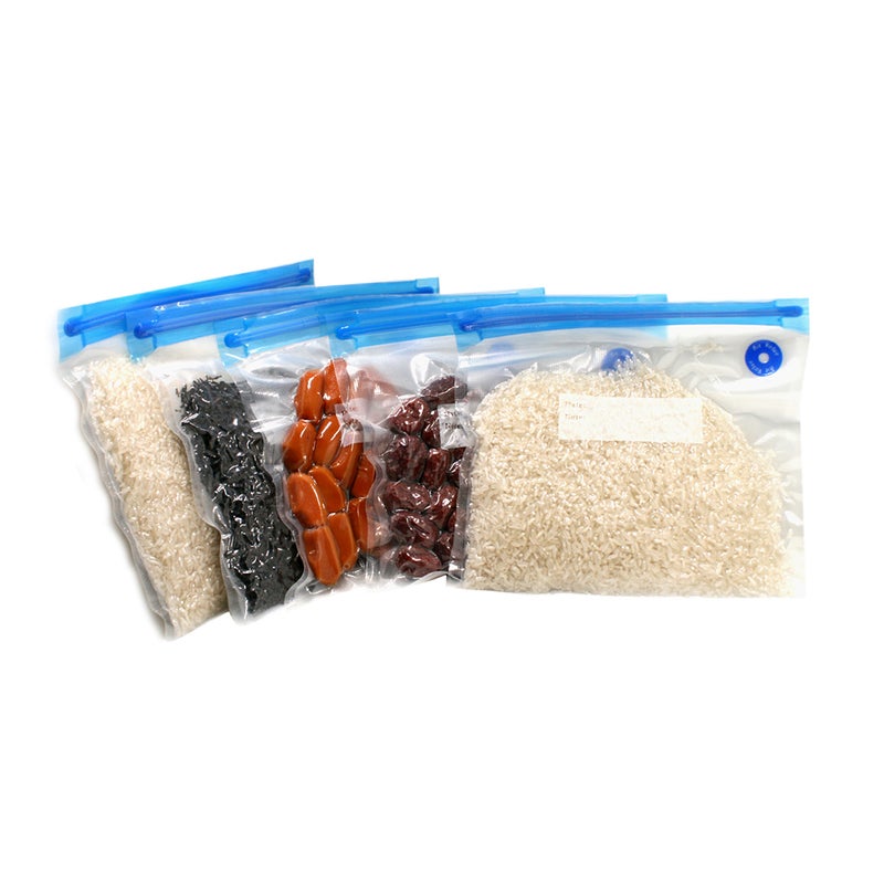 5-Piece Vacuum Storage Food Saver Seal Bag Set White 22 x 3 x 17cm - Image 5
