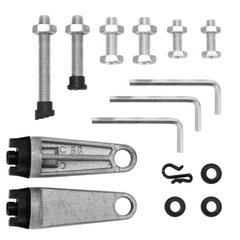 15-Piece Multi-Angle Cutting Rack Conversion Tool Set Silver 17 x 2.50 x 12cm - Image 3