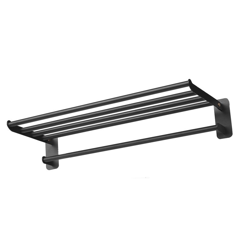Multifunctional Towel Rack Black 56 x 6.50 x 22.50cm - Image 1