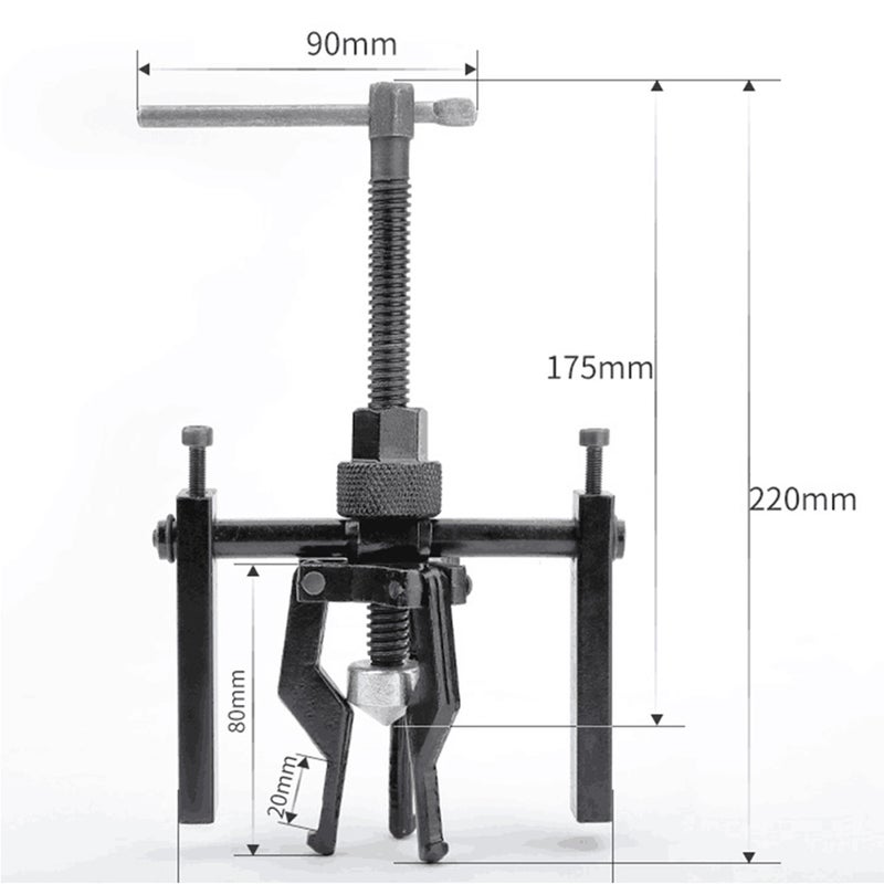 3-Jaw Inner Bearing Puller Gear Extractor Multicolour 18 x 5 x 14cm - Image 5