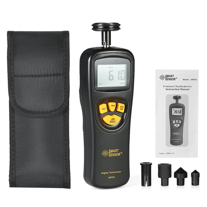 LCD Digital Tachometer Black 20.50 x 6 x 11.10cm  - Image 4
