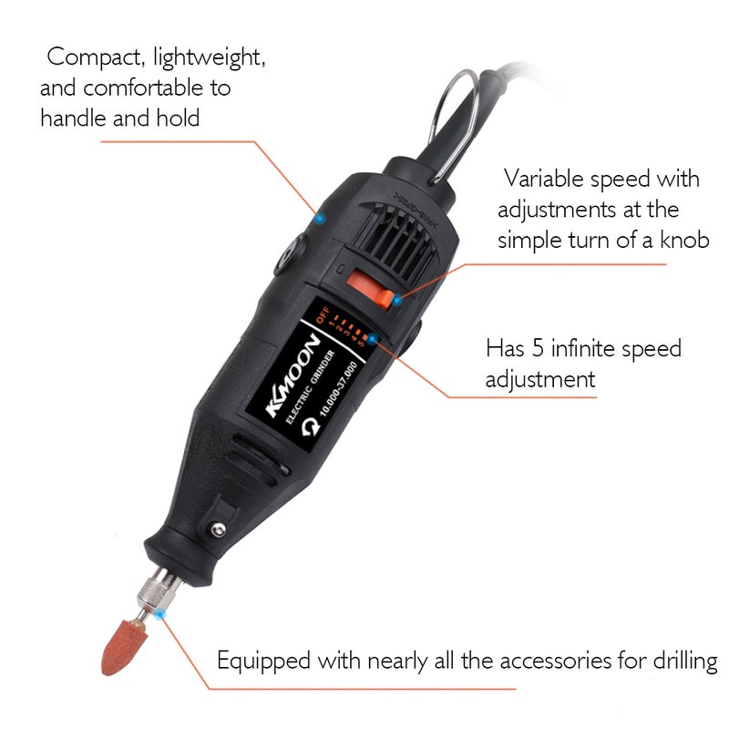 KKmoon Handheld Electric Grinding Tool Multicolour 17 x 8 x 9cm - Image 4
