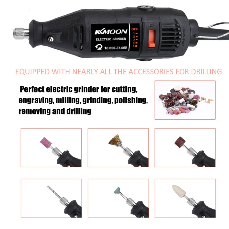 Electric Rotary Grinding Kit Multicolour 17 x 8 x 9cm  - Image 2