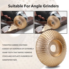 Generic 2-Piece Wood Angle Grinding Wheel Set Silver 15 x 4 x 14cm  - Image 2