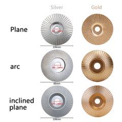 Generic Wood Angle Grinding Wheel Gold 15 x 4 x 14cm  - Image 2