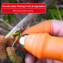Generic Silicone Thumb Knife For Garden Harvesting Orange 5 x 2 x 2cm  - Image 3